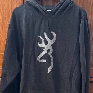 Browning Charcoal Pullover Hoodie with Iconic Buckmark Logo XXL Hunting Outdoor